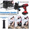 Wood Tools Electric Drill Conversion Electric Chain Saw Adapter Tool Home Portable Mini Chainsaw Woodworking Trimming/Cutting Tools 6-Inch