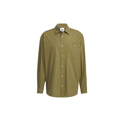 Originals Speed Shirt Langarm Feuchtigkeitstransport Lässiges Polo Herrenhemden Olive HU1232