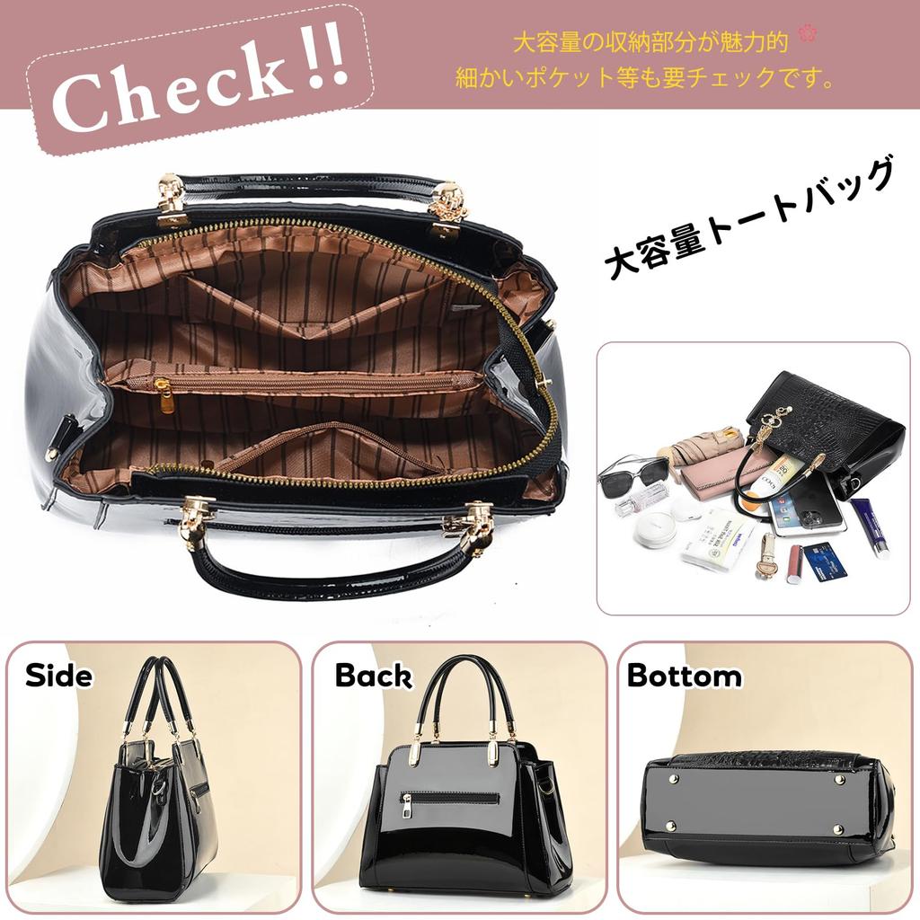 PU Leather Shoulder Bag with Crocodile Large with Stands Popular for and White NICOLE&DORIS Women's Handbag, Small, Stylish, Cute, 2-Way, Pattern,