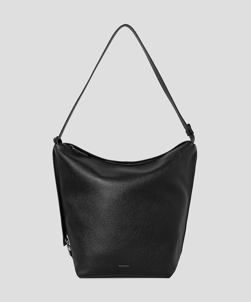 Beanpole Accessory Bien Leather Medium Slouch Bag - Black