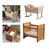 1/12 Scale Doll House Crib Toy DIY Decor for Kids Girls