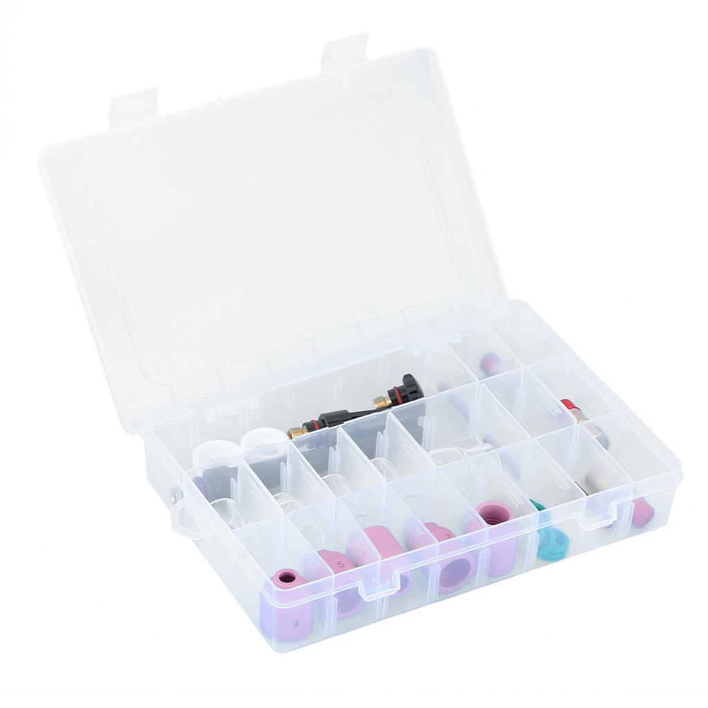 31-delat set Keramisk svetspåse Brännare Gaslins Svetsspets med Glasbehållare för WP‑17 18 26