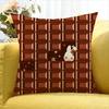 Chocolate Cartoon World Various Sizes Square Pillow Case For Car Home Bedchamber Decor