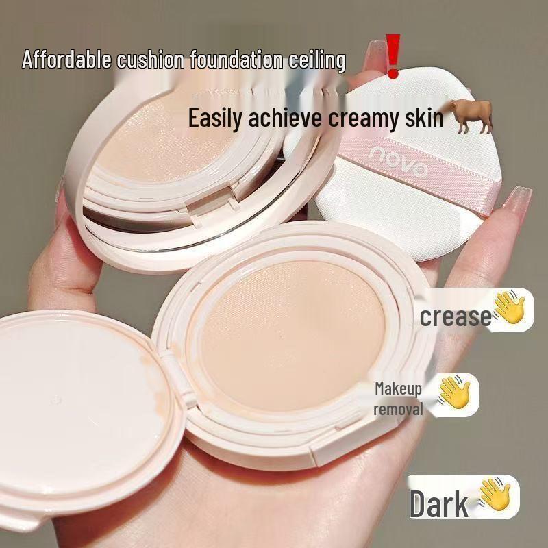 NOVO Translucent Gauze Cushion Foundation for Women - Concealing, Oil Control, Waterproof, Sweatproof, Long-lasting BB Cream.