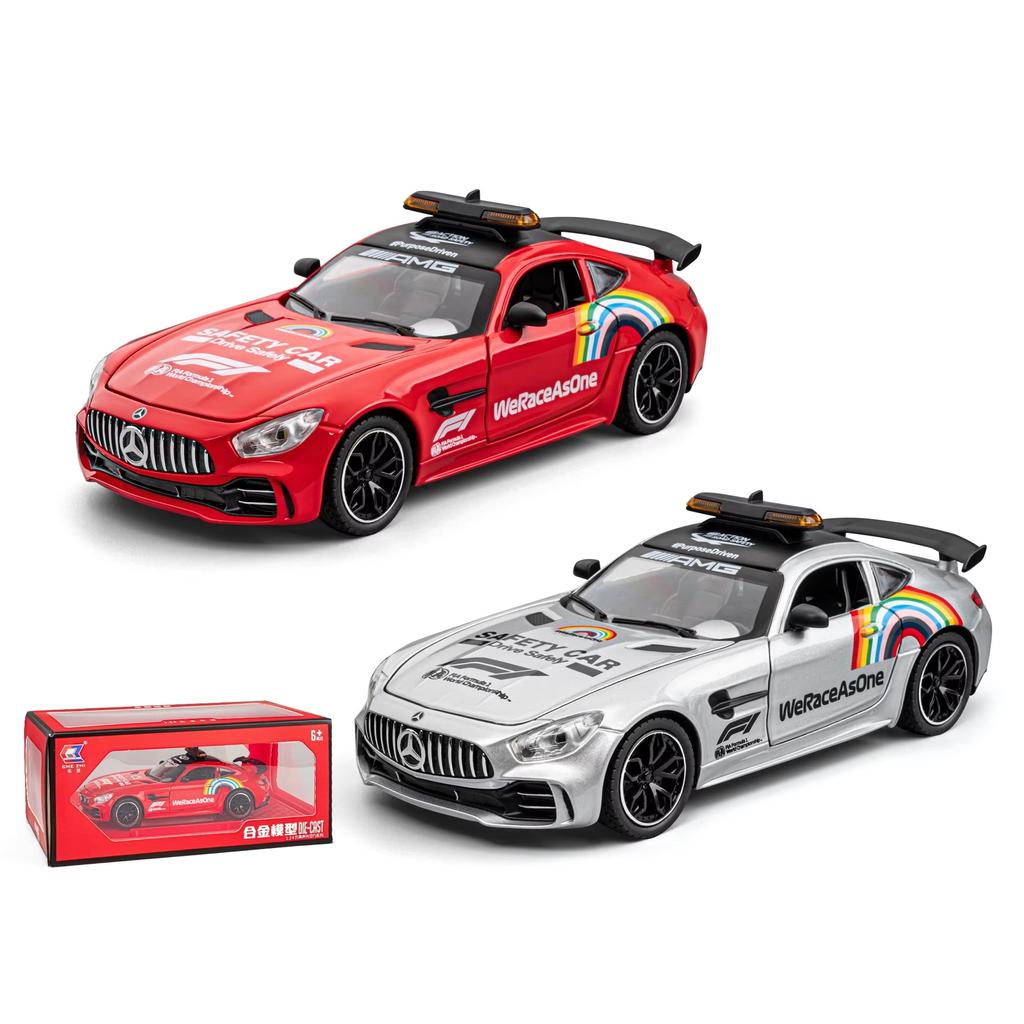 1/24 Vehicle Benz Safety Battery Amg Battery F1, Model Type, with Lights, Suitable As Racer Collectors