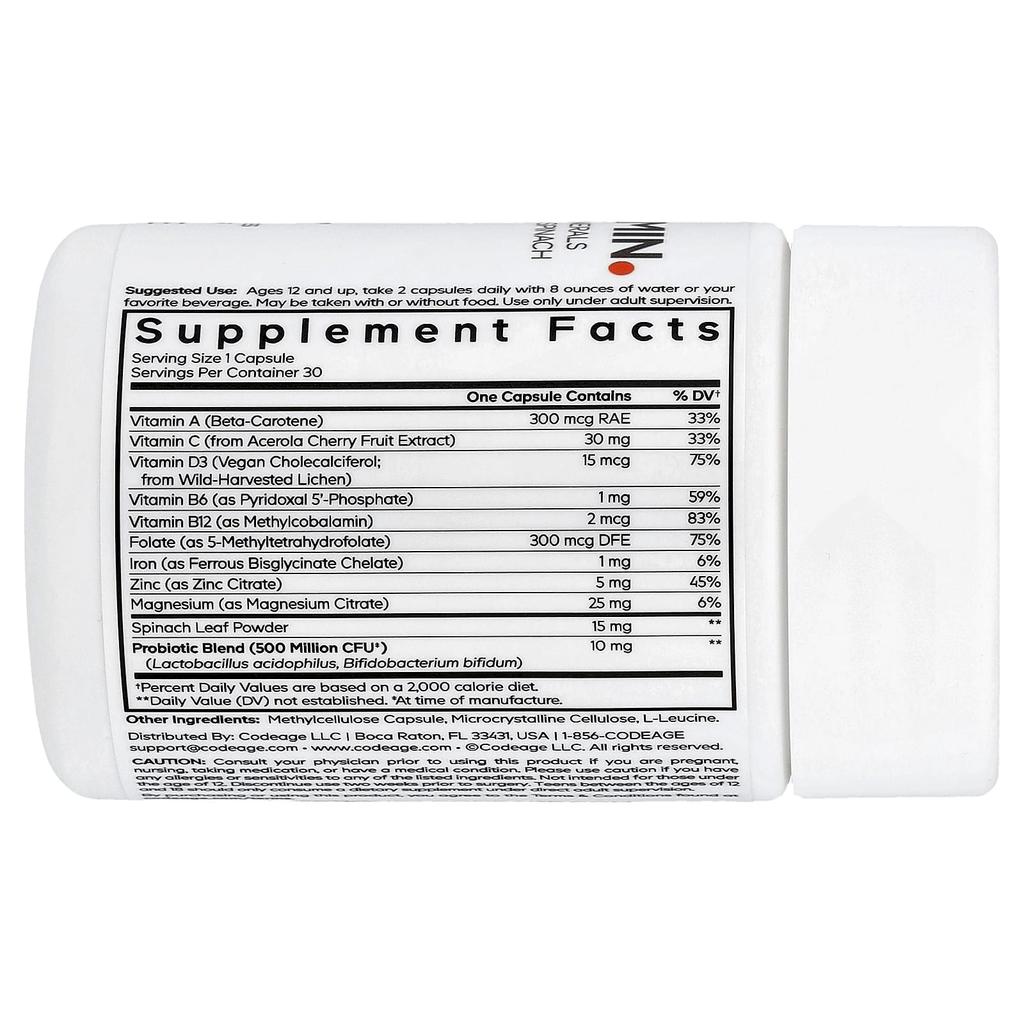 Youth Multivitamin, Veggie Capsules 30