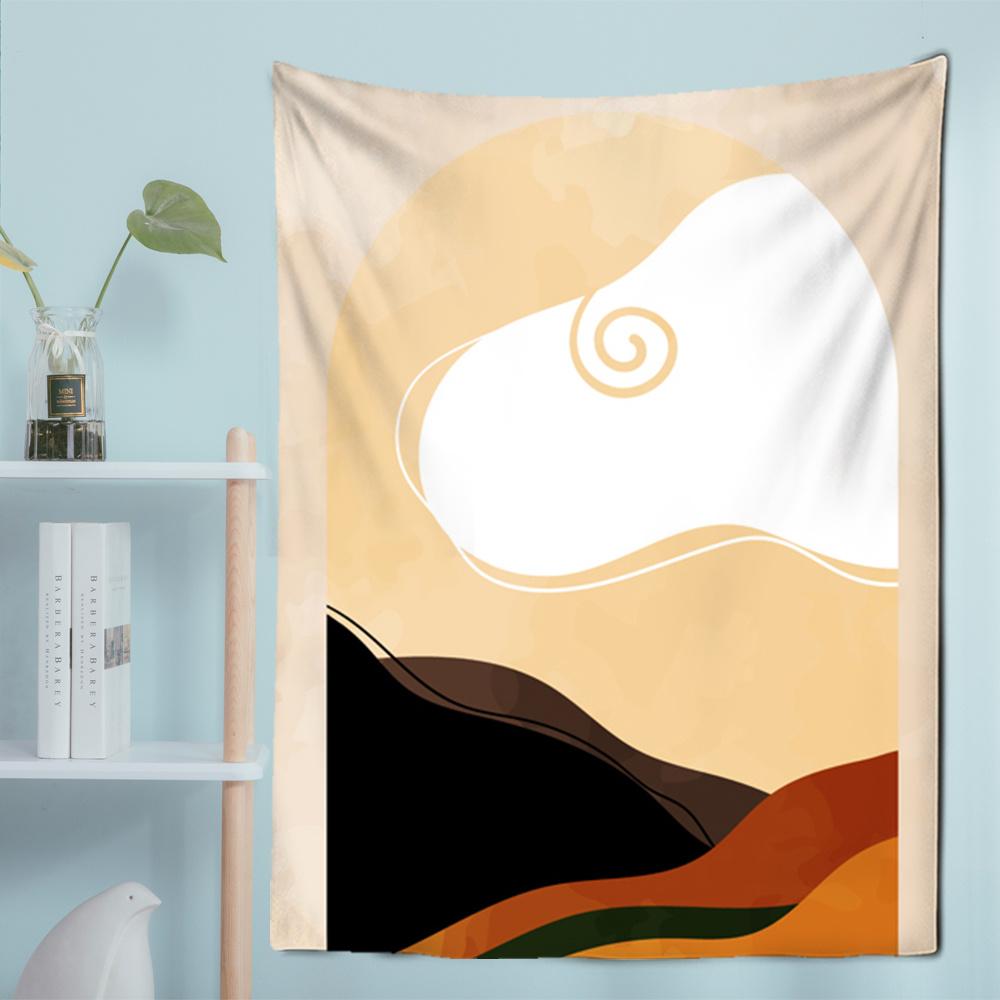 

Simple Abstract Geometric Psychedelic Mountain Tapestry Wall Hanging Boho Decor Tapestry Beach Towel Sheet Room Home Decor