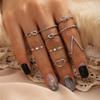 17KM Vintage Silver Color Butterfly Rings Set For Women Bohemian Leaves Star Moon Statement Rings Trendy 2021 Jewelry Gifts