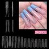 240 Stück Sandwich Dual-Nagelformen für Builder Gel, wiederverwendbare Schablonen für Nagelkunst-Verlängerungen, Maniküre-Zubehör für DIY, Salon, Zuhause