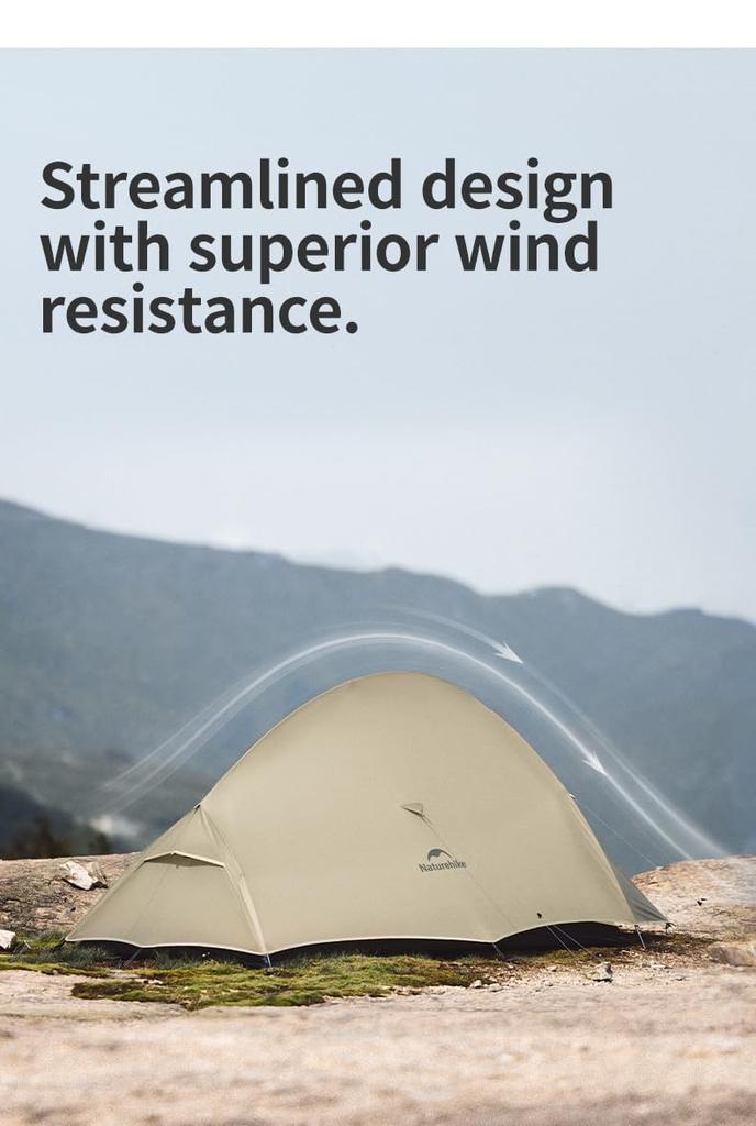 Naturehike Official Shop Tent for 2 Solo Mountain Free Double Wall with Front Dedicated Ground Sheet Water Resistance Storage Bag 3 Disaster Clold Up2