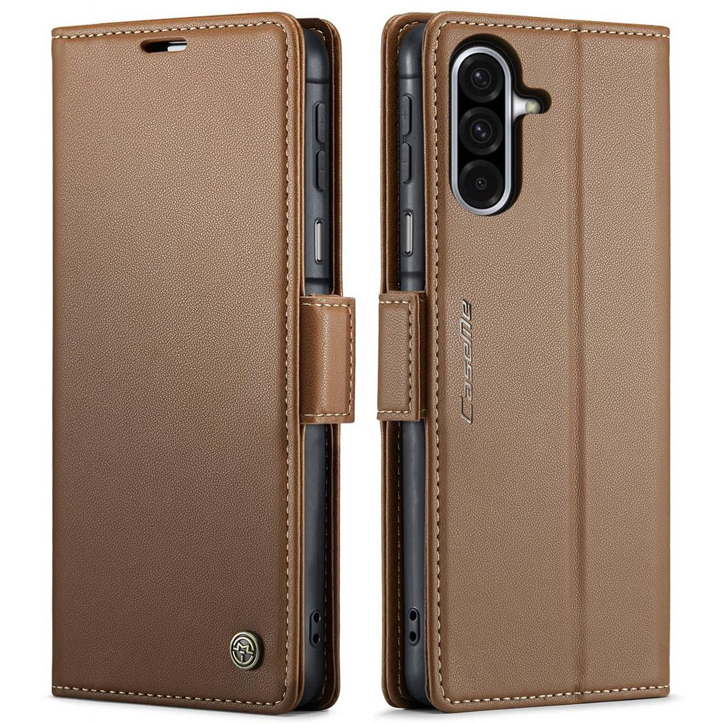 Für Samsung Galaxy A17 mit Kartenhalter, Brieftaschen-Hülle mit RFID-Blockierung, Strapazierfähiger Leder-Ständer, Magnetischer Verschluss, Stoßfest