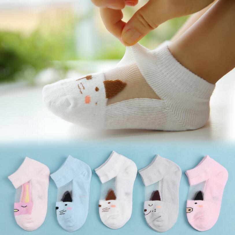 5 Pair=10PCS/lot Dot Kids Socks Summer Thin Comfortable Breathable Cotton Fashion Baby Socks Toddler Girls for 0~6 Year  New