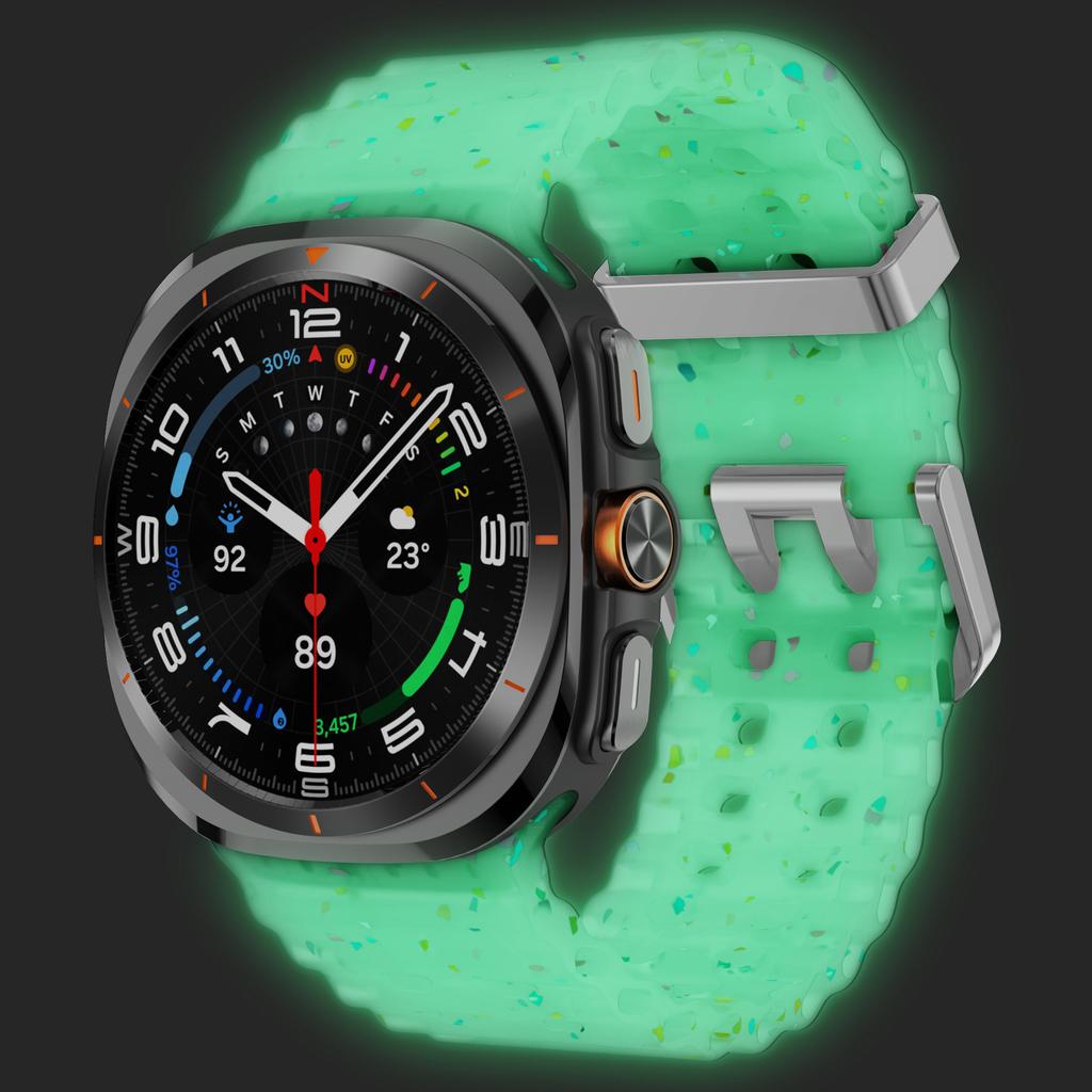 Silicone Breathable Strap For Samsung Galaxy Watch Ultra 47mm Marine Wristband Bracelet Galaxy Watch Ultra(2025) 47mm  Watchband