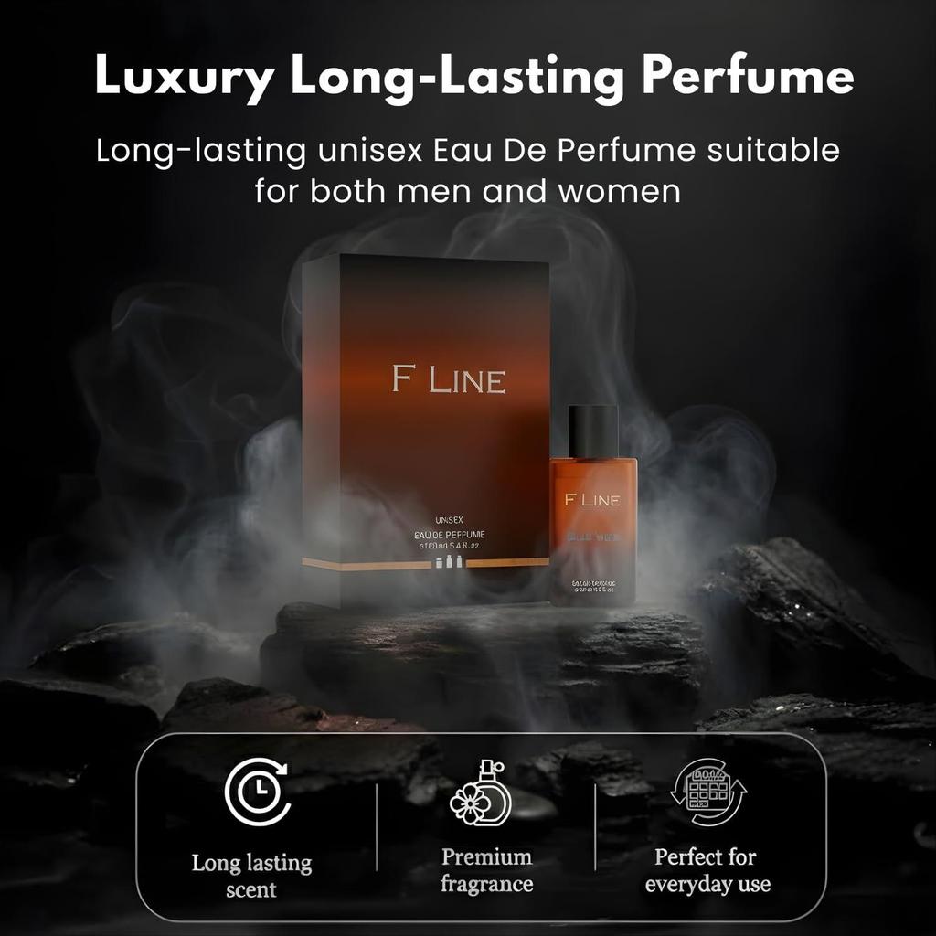 F LINE Blue Vibe Unisex Eau De Parfum  | Luxury Long-Lasting Perfume with Aldehydes | Mint | Bergamot | Orange | Lemon & Neroli |