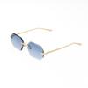Multicolor Sun Glasses Vision Care Men UV400 Eyewear Trendy Frameless Sunglasses  Selfie