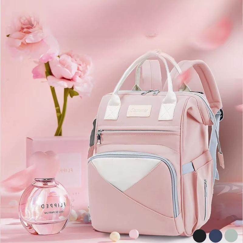 Mommy Diaper Bags Baby Stroller Hanging Bag Mother Large Capacity Nappy Backpacks With Changing Mat Convenient Baby Nursing Bags