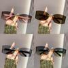 New Fashion Female Square Rimless Sunglasses With Uv400 Protection For Travel And Parties
