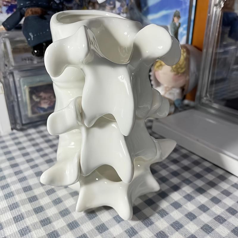 Tazza in Ceramica a Forma di Colonna Vertebrale Anatomica Tazza Scheletro Vertebre 3D Novità Regalo Medico per Dottore Infermiere Appassionati di Anatomia Vaso