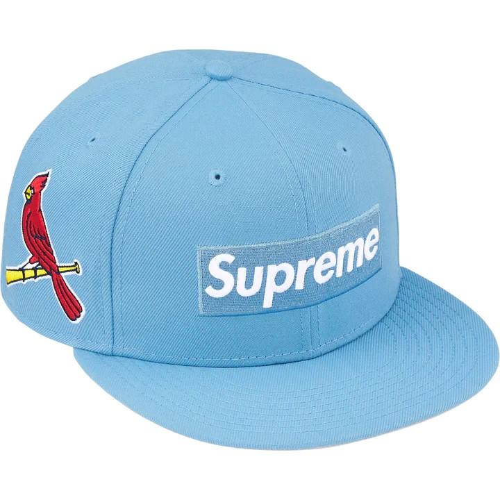 Supreme MLB New Era Teams Box Logo St. Louis Cardinals Light Blue 7 3/8