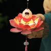 Chinese Style Mid-Autumn Festival Lotus Lantern Luminous Hand-Held Flower Lantern  Dance Prop