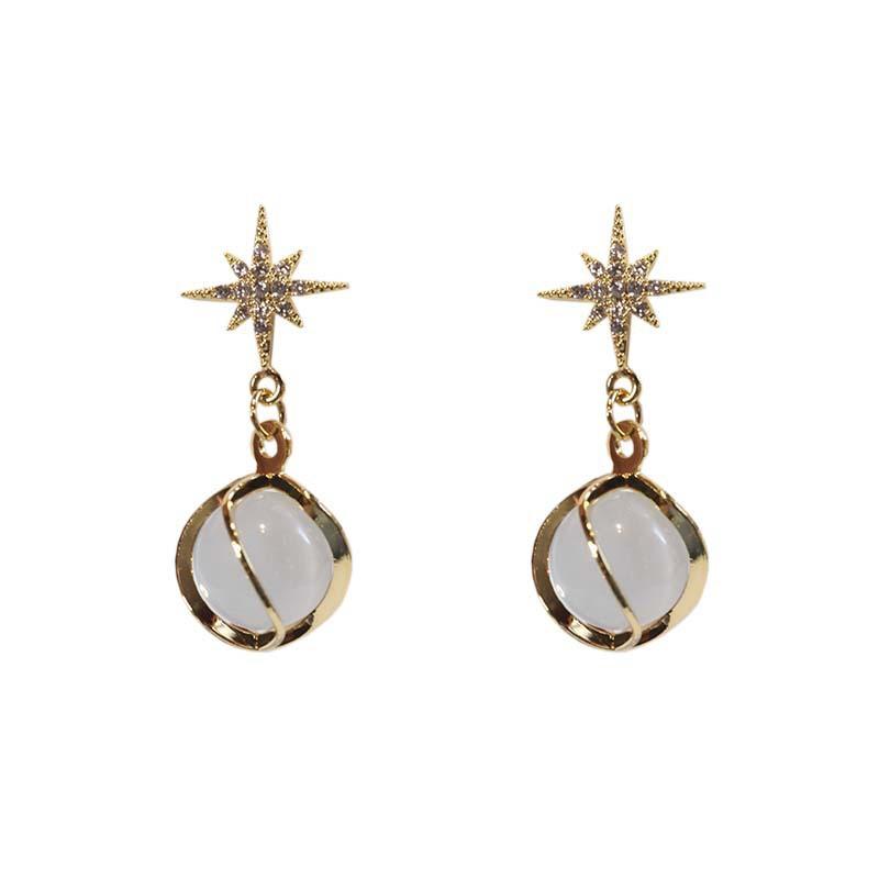 Silver Needle Korean Internet Celebrity Temperament Pearl Earrings Versatile Niche Design Earrings Light Luxury High-end Earrings