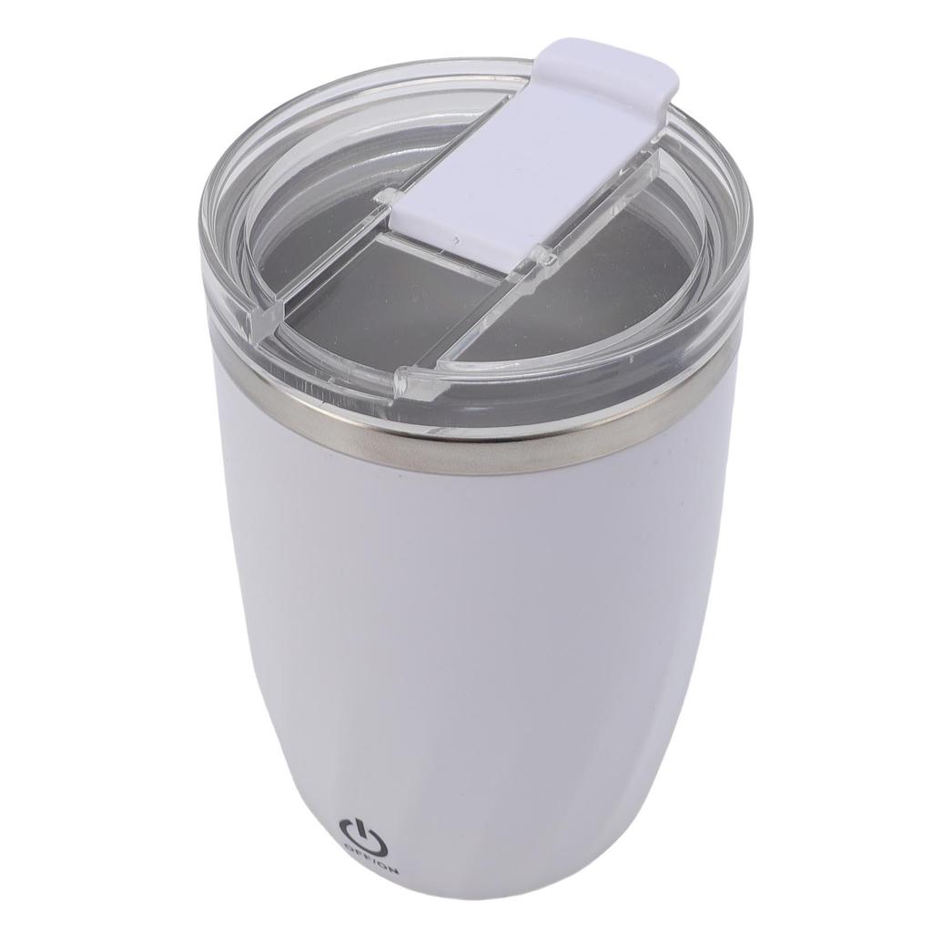380ML Automatic Stirring Coffee Mug 304 Stainless Steel Auto Magnetic Coffee Cup Electric Mixing Mug for Home Office Gym