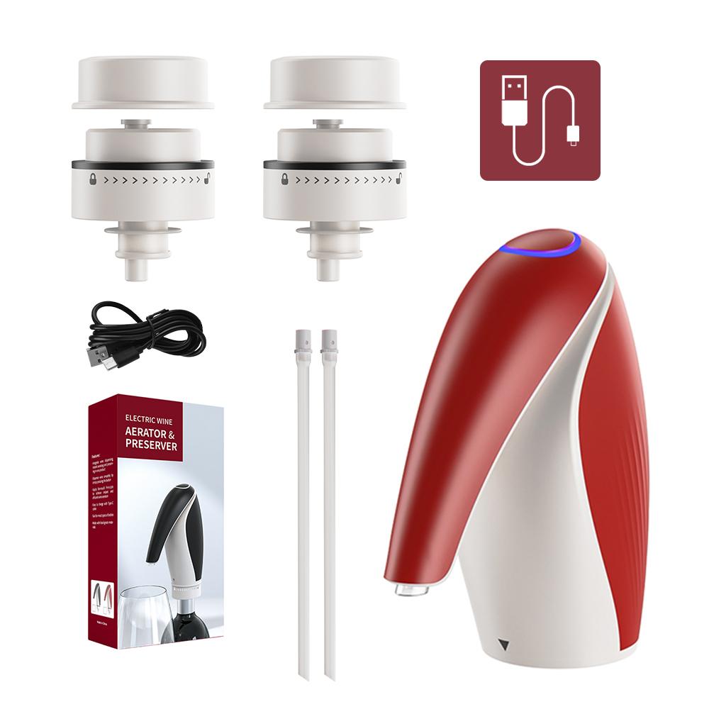 

Аэратор для вина Электрический винный декантер и диспенсер Для розлива вина одним нажатием кнопки Аксессуары для вина Аэратор с винной пробкой Предохранитель