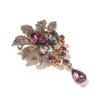 Retro Bodhi Leaf Brooch, High-end Women's Elegant Crystal Brooch, Luxurious and Sophisticated Brooch
