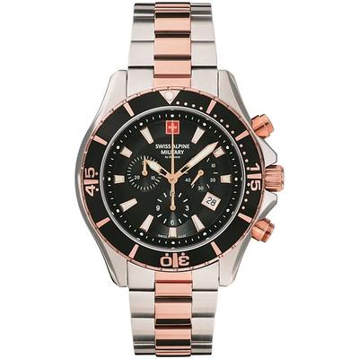 By Grovana Nautilus Chronograph Black Dial Quartz 7040.9157 100M Men's Watch