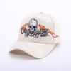 Pentagram Skull Mesh American Locomotive Cap Truck Driver Hat Breathable Baseball Cap