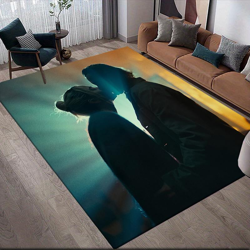 Joker & Harley Anti-Slip Rug, Rectangular Carpet for Living Room & Game Zone
