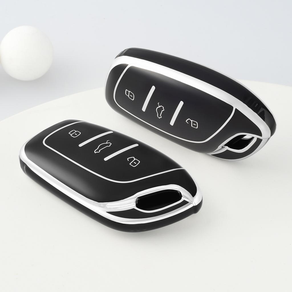 Car Key Cover For MG Ev mg4 HS GT ZS ZX MG5 MG6 Car accessories Fob Key Case for Morris Garages Roewe RX3 RX5 RX8 i6 i5 3 button