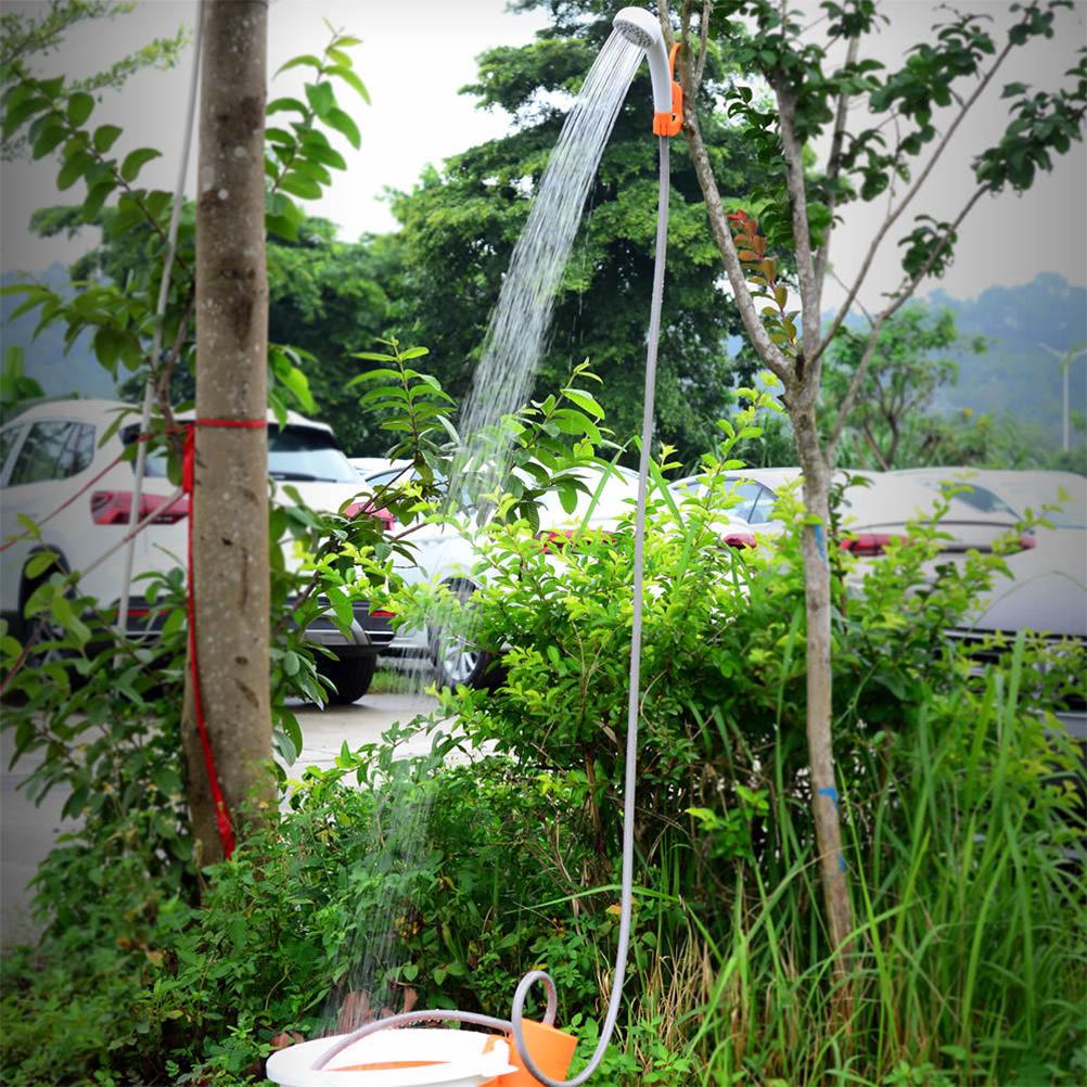 Portable Outdoor Shower Set Camping Shower USB Rechargeable Shower Pump for Camping Hiking