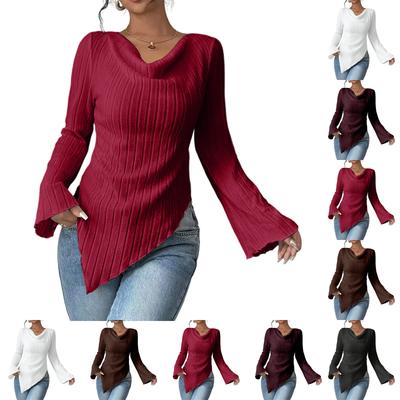 Elegantes, modisches Damen-Langarmtop für Alltag und Freizeit