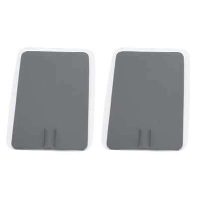 2 piezas Almohadilla de electrodo de silicona Parche de electrodo suave para instrumento de fisioterapia Gris 7 x 11 cm