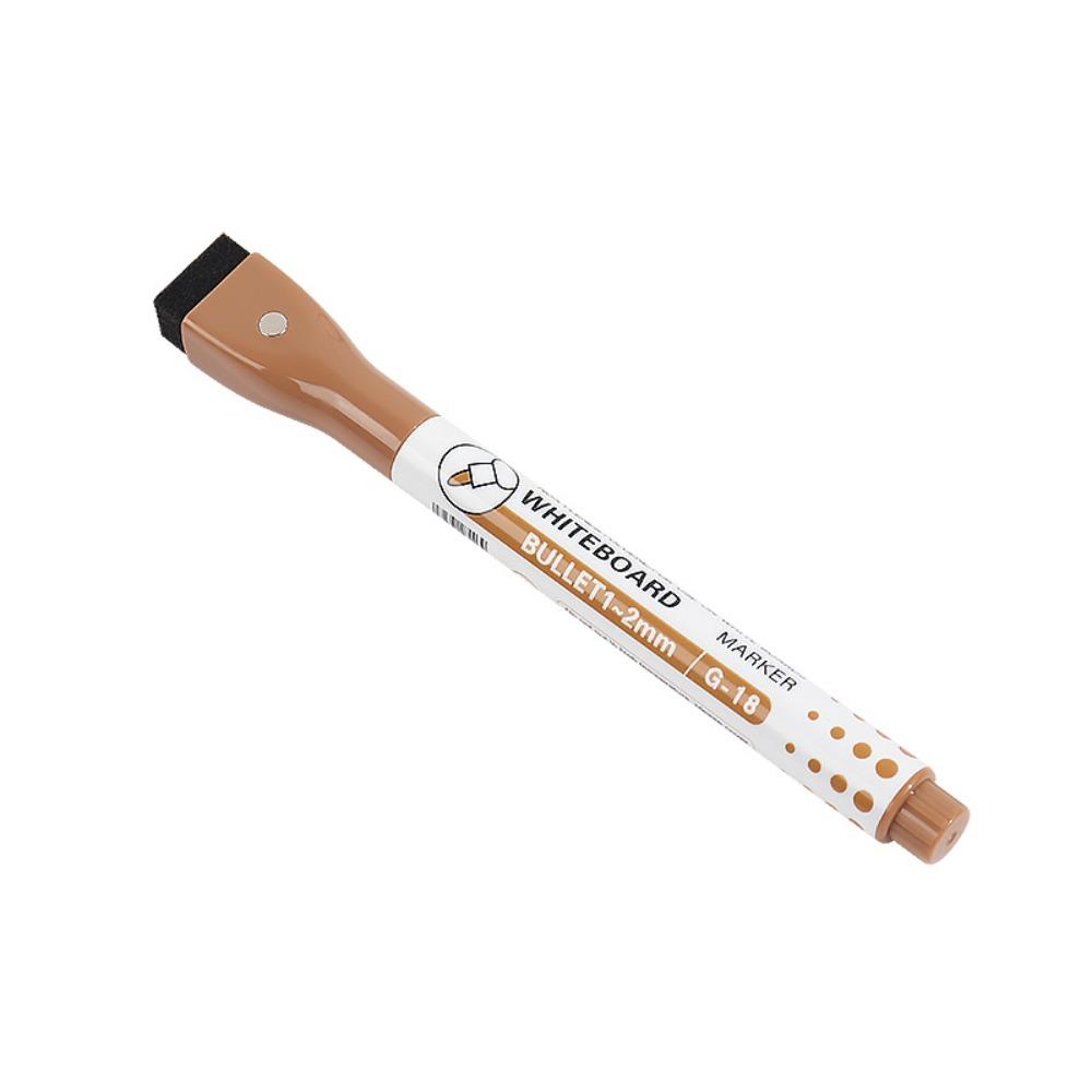 Multifunction Fine Nib Colorful Whiteboard Marker Magnetic Erasable Drawing Pen Waterborne Brush Marker Pen Children Doodle