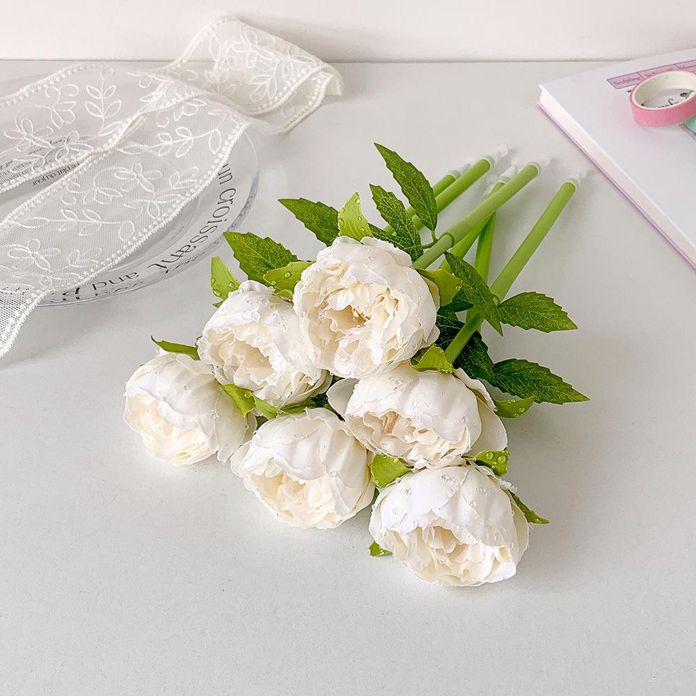Artificial Flower Ballpoint Pen Peony Gel Pens Stationery Gift For Girls Signature Pen School Office Supplies Desktop Decoration