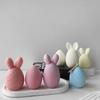 Easter Egg Silicone Mold Bunny Ear Egg Shape Candle Plaster Ornament Molds DIY Easter Decoration Candle Making Supplies