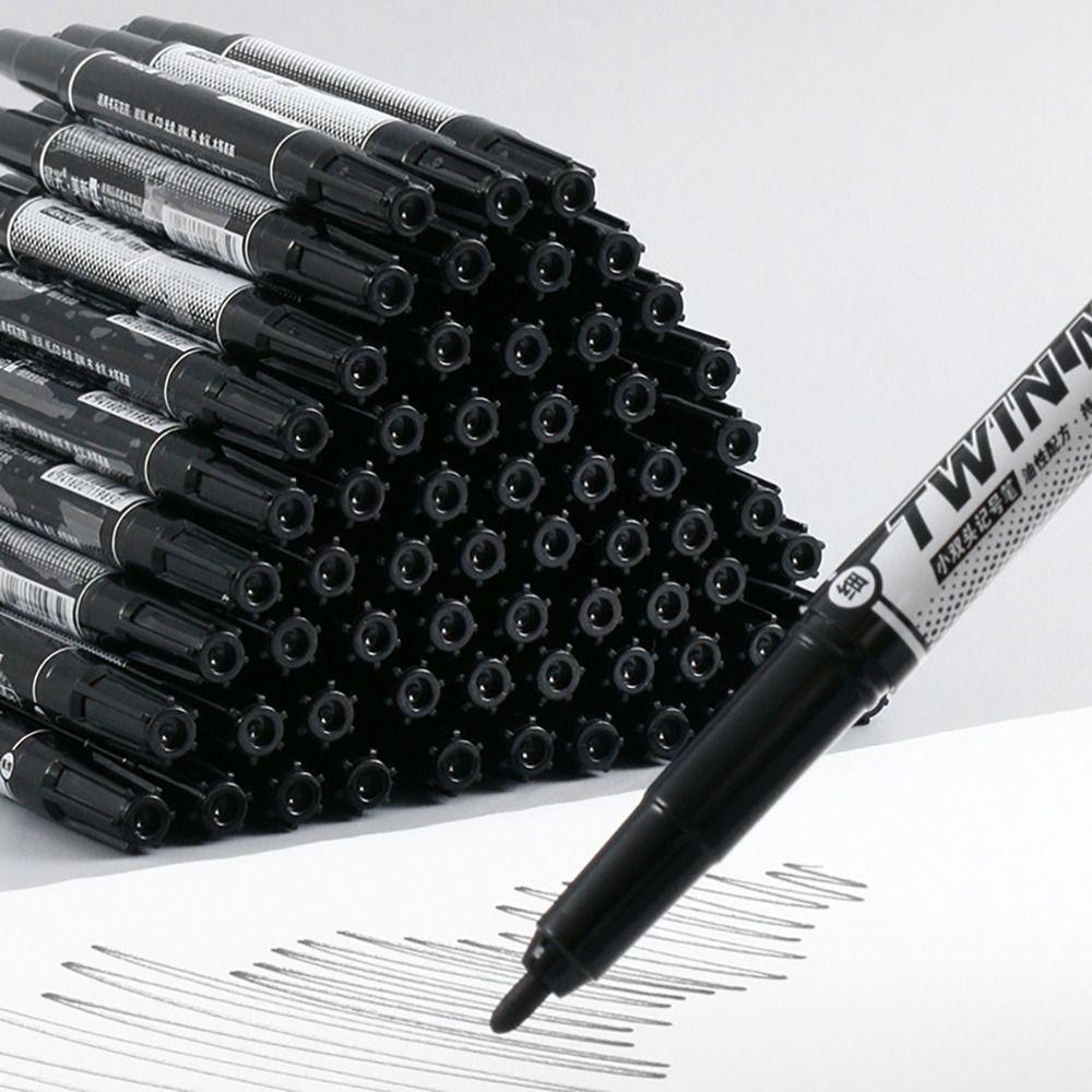 Waterproof Felt Tip Pens Plastic Dual Tip Brush Pen High Quality Dual Side Marker Pens