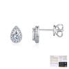 D Color Pear Cut Moissanite Stud Earrings 925 Sterling Silver Water Drop Lab Created Diamond Wedding Fine Jewelry for Women