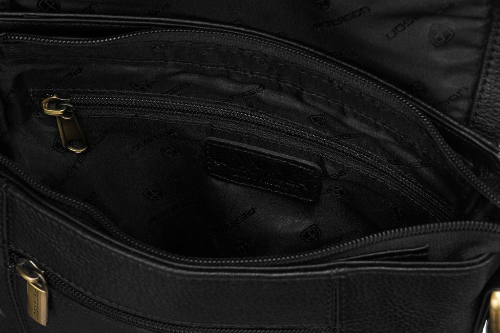 Leather Bag PTN 996-M-NDM-5014 BLACK