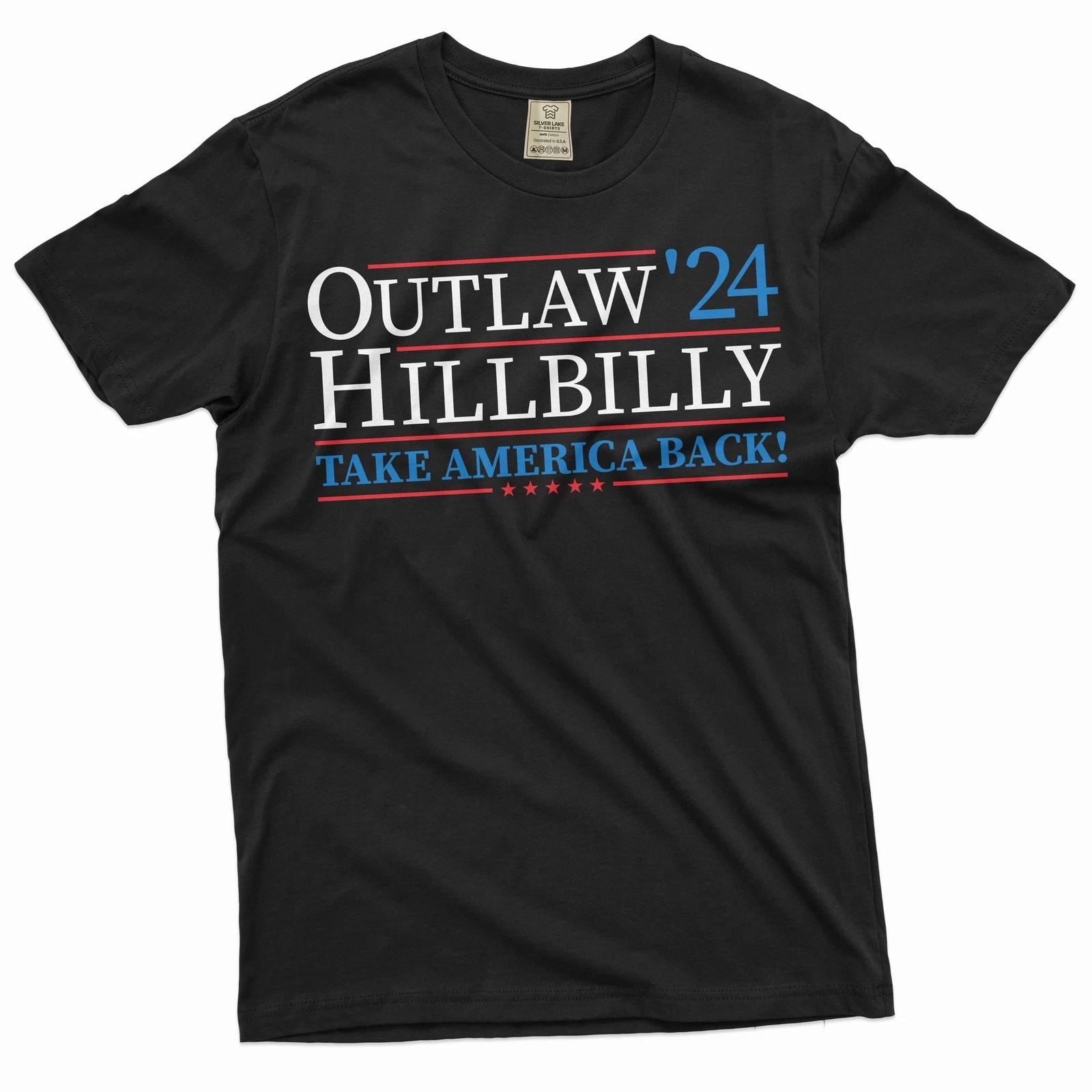 Men s Trump 2024 T-shirt funny outlaw Hillbilly for president tee DJT trump tee XL