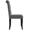 Dining Room Chairs 4 Pcs Dark Grey Fabric