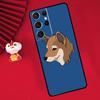 Animal Cartoon Akita Dog Case For Samsung Galaxy S25 S26 Ultra S21 S22 S20 S23 S24 Ultra Plus S10 S25 FE Cover Funda