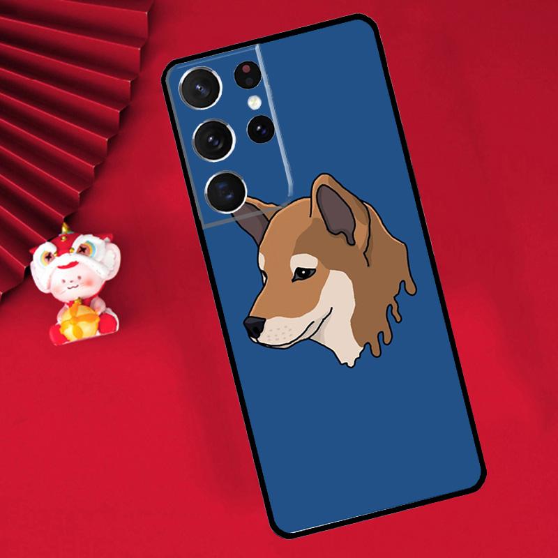 Animal Cartoon Akita Dog Case For Samsung Galaxy S25 S26 Ultra S21 S22 S20 S23 S24 Ultra Plus S10 S25 FE Cover Funda