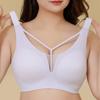 Women Light Purple Seamless Wireless Bra Full Support Lingerie for Large Bust