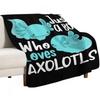 Axolotl Kawaii  Just a Boy Who Loves Axolotls  I Love Axolotls Throw Blanket Soft Plush Blanket As Housewarming Gift