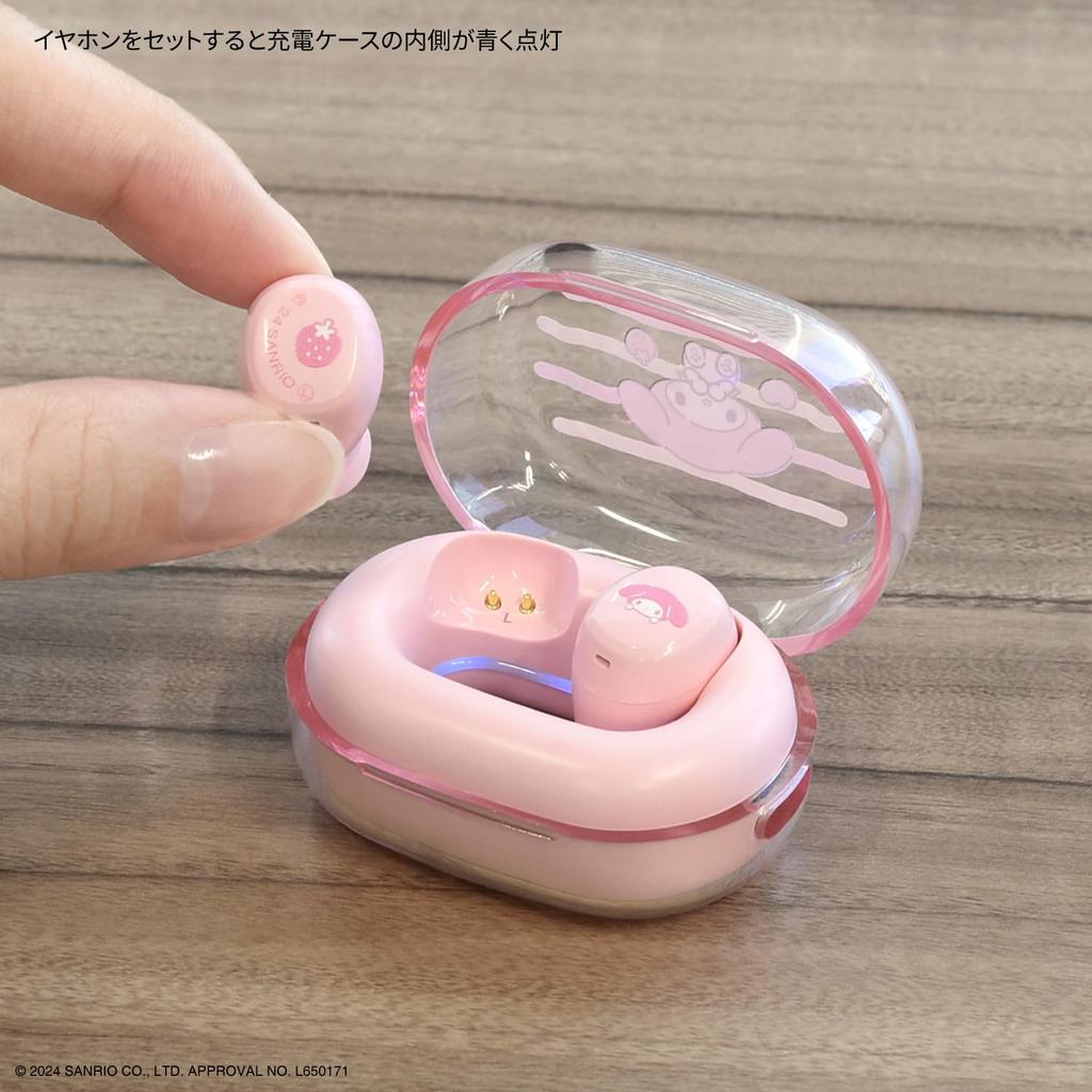 Gourmandies Sanrio Characters My Melody True Wireless Stereo Earphones SANG-458MM