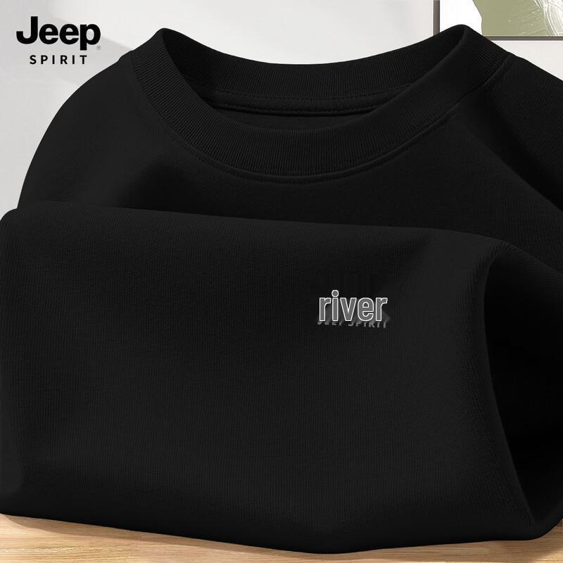 JEEP SPIRIT Men s Loose Fit Long Sleeve Cotton T-Shirt 3XL