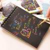 Glun Scratch Notepad For Kids, Pack Of 1 With Magical Rainbow Color Sheets & Pencil Stick, Fun Educational Toy